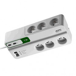 Essential SurgeArrest PM6U-FR Bloc parafoudre 6 prises + 2 USB