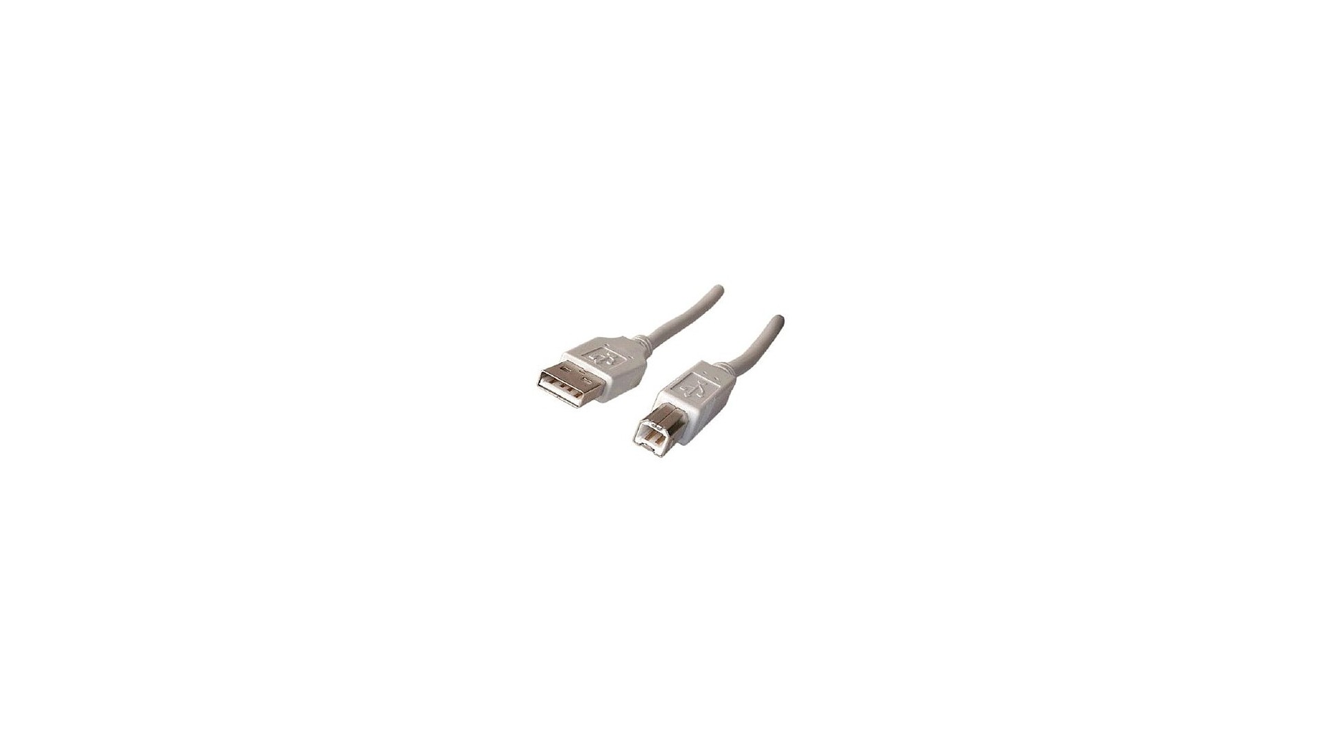 Cordon USB 2.0 type A /B gris - 1,8 m